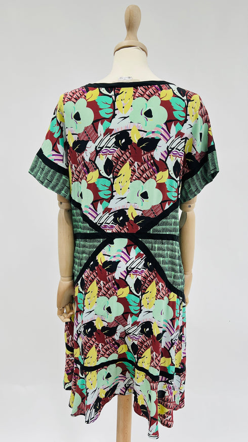 Abito midi a fiori vintage