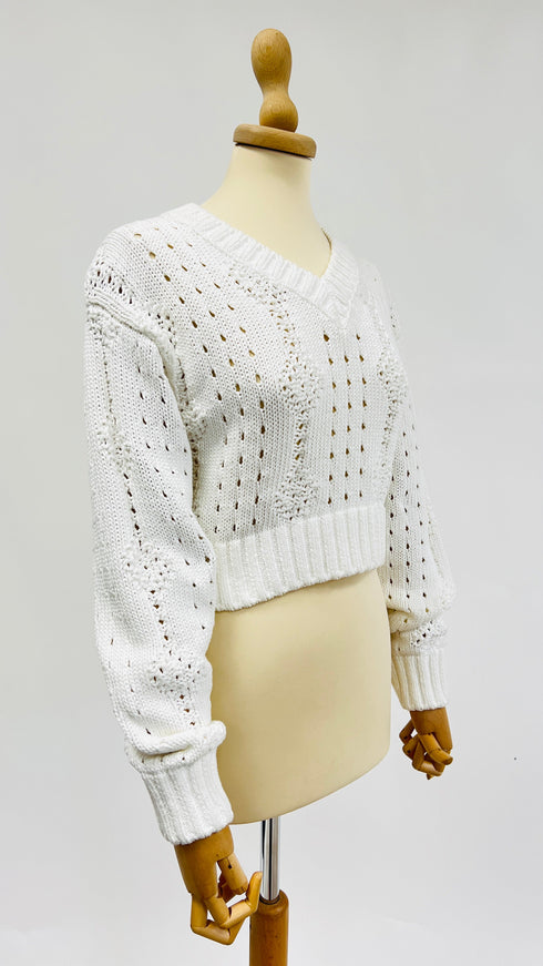 Maglia scollo a V con cartellino