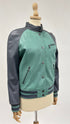 Giacca in pelle con cartellino