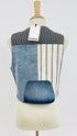 Gilet patchwork con cartellino
