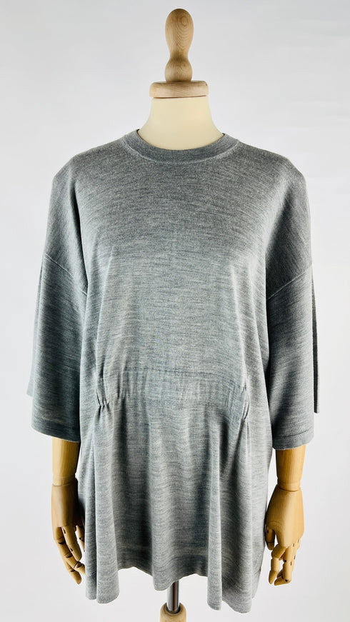 Maglia over in lana e seta