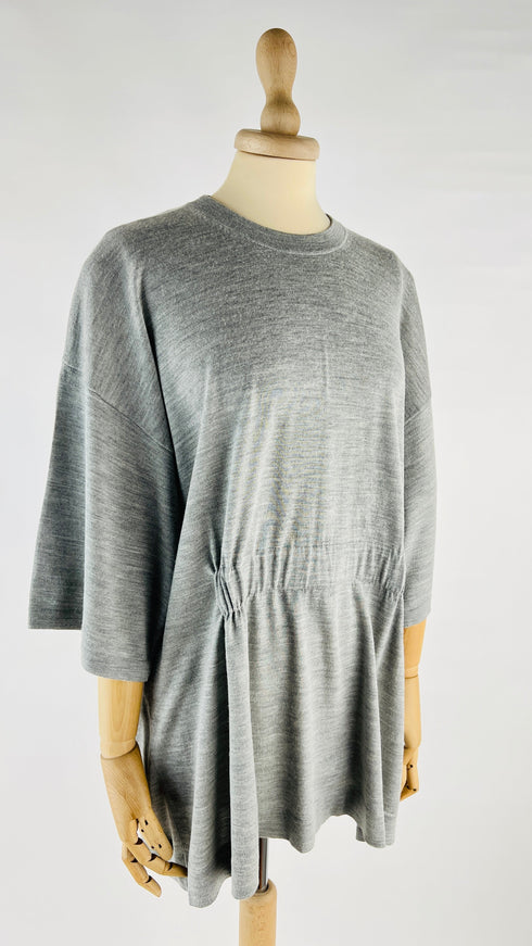 Maglia over in lana e seta