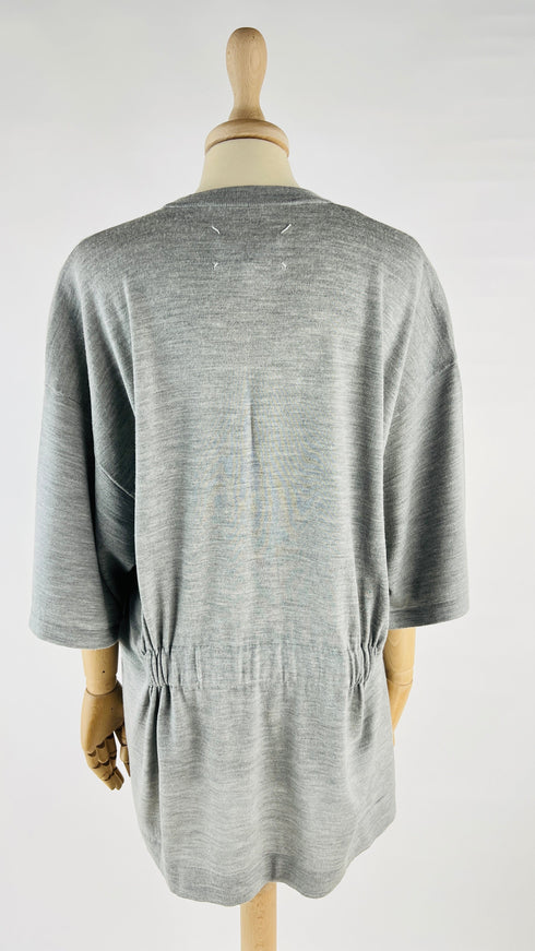 Maglia over in lana e seta