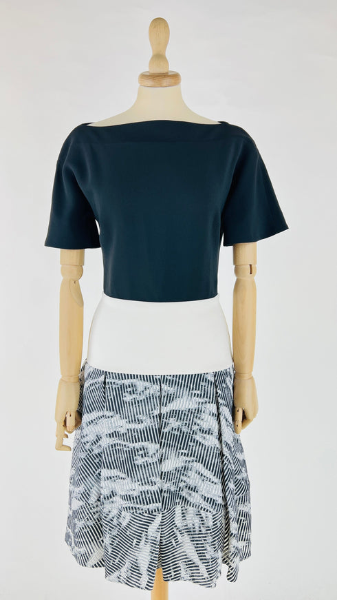 Abito midi color block