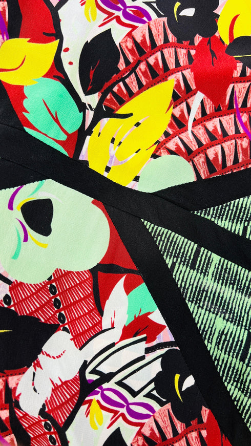 Abito midi a fiori vintage