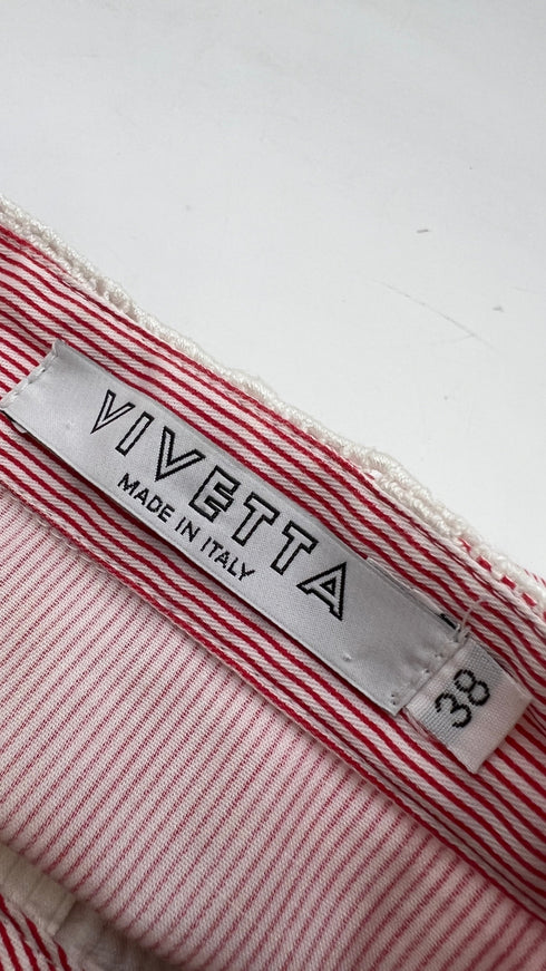 Camicia smanicata a righe