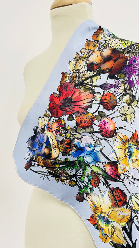 Foulard quadrato fiori