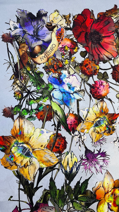 Foulard quadrato fiori