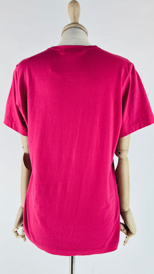 T-shirt con rose applicate