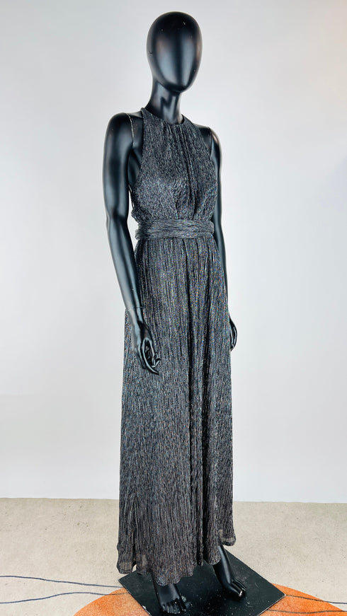 Abito lungo lurex con cartellino