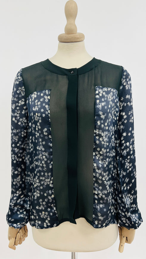 Blusa stampa fiori