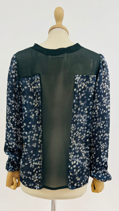 Blusa stampa fiori