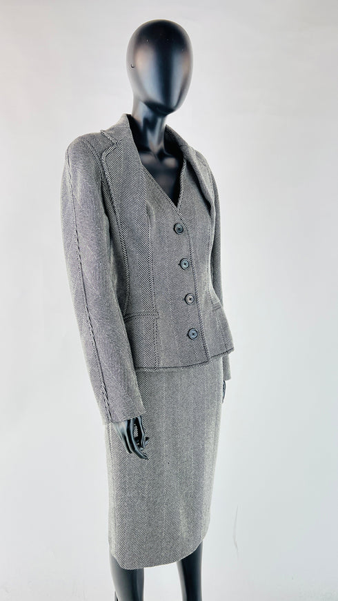 Tailleur vintage giacca e gonna
