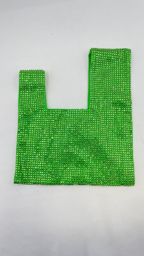 Pochette strass cartellino