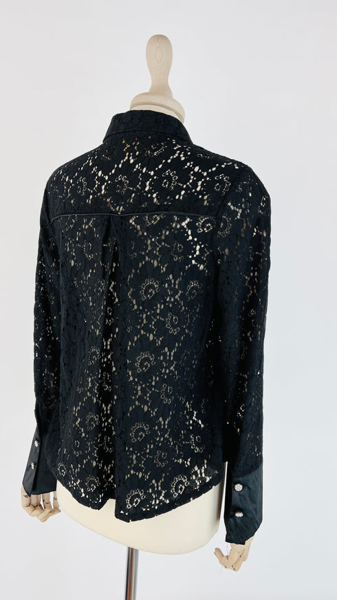 Camicia pizzo e perline