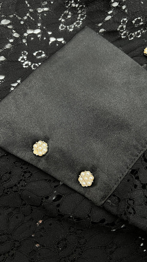 Camicia pizzo e perline