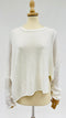 Maglia bianca asimmetrica