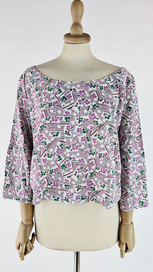 Blusa stampa floreale