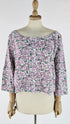 Blusa stampa floreale