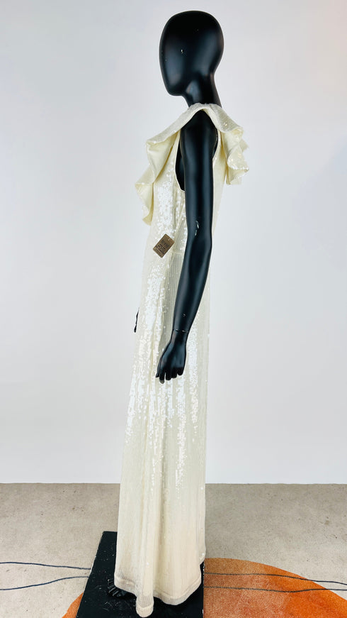 Abito lungo paillettato