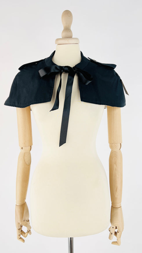 Mantella blu interno tartan
