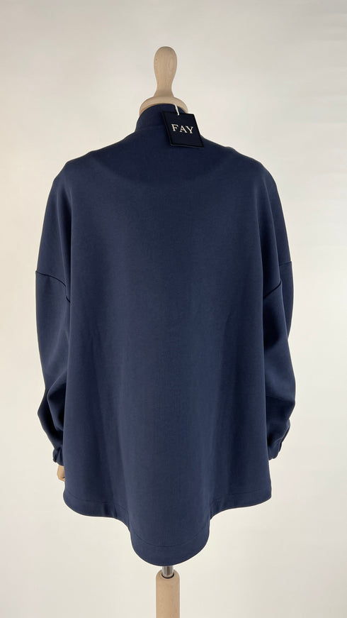 Felpa giacca con cartellino