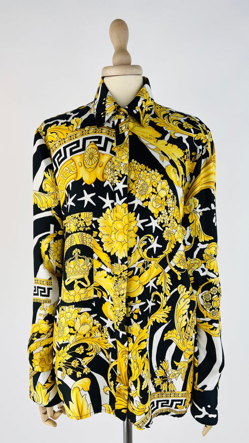 Camicia in seta barocca