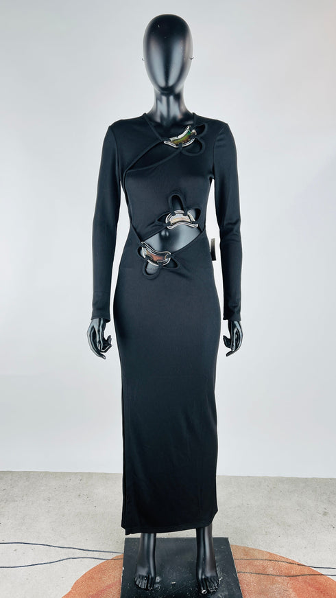 Abito lungo Pre-Fall24 con cartellino