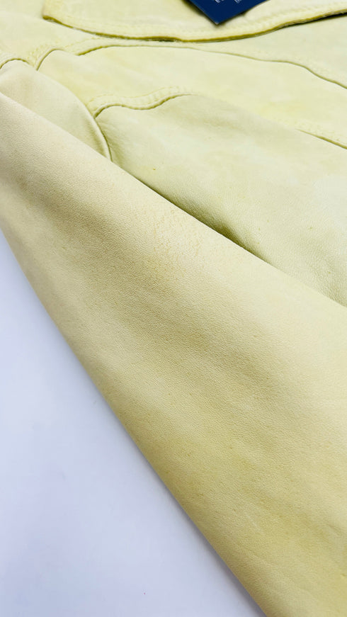Giacca in pelle verde