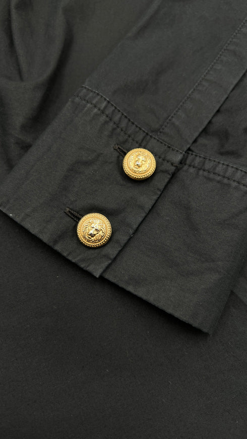 Camicia nera slim-fit