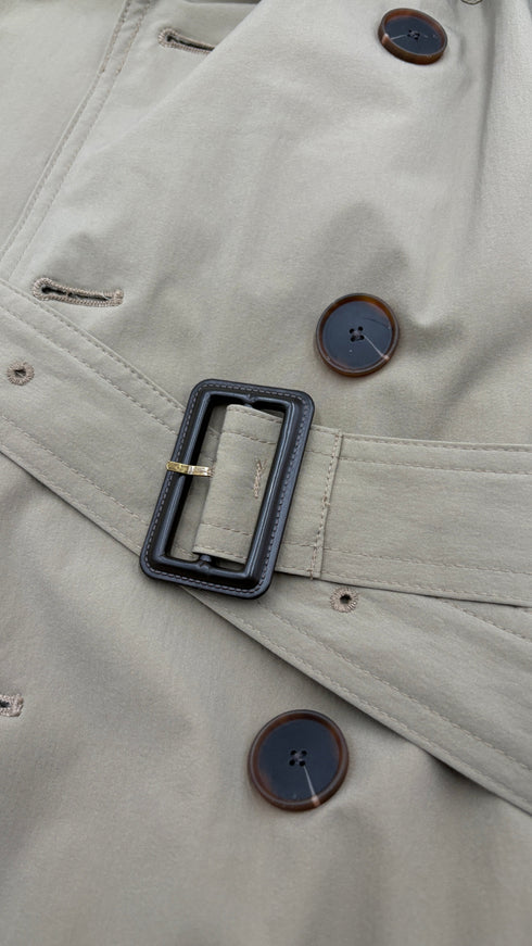 Trench doppiopetto beige