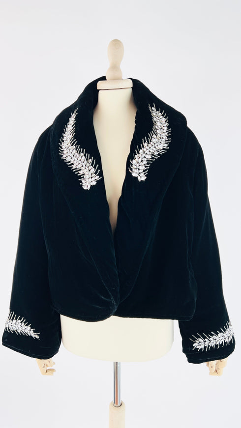 Giacca velluto strass