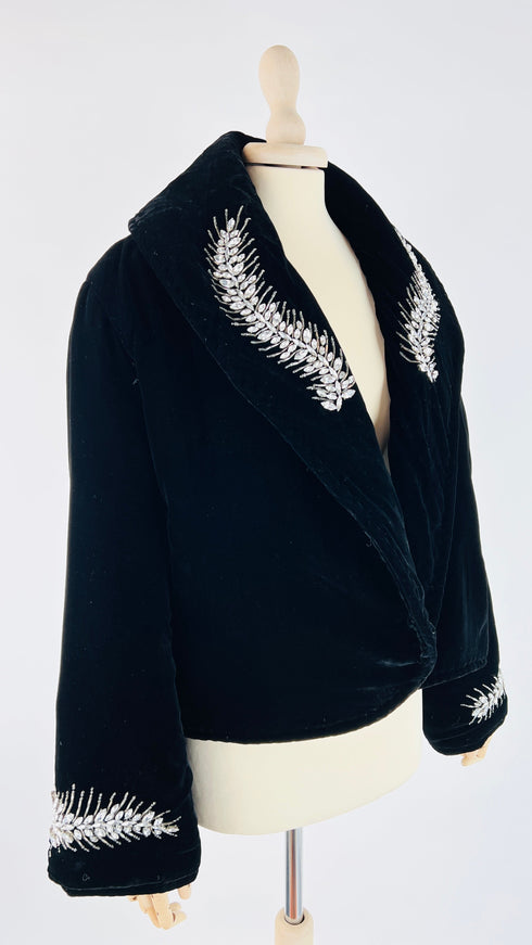 Giacca velluto strass