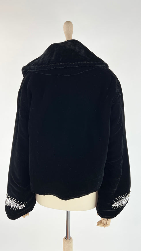 Giacca velluto strass