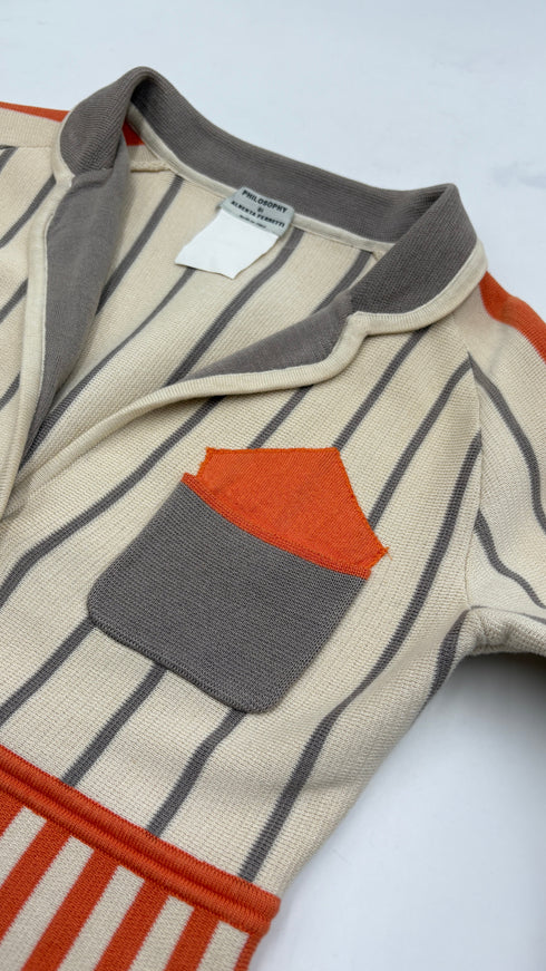Blazer in maglia sfiancato