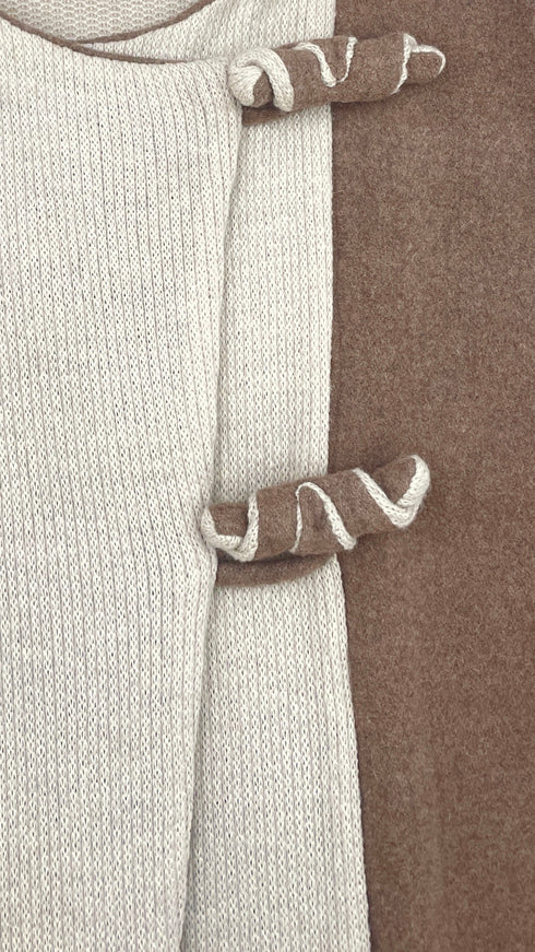 Poncho oversized maglia