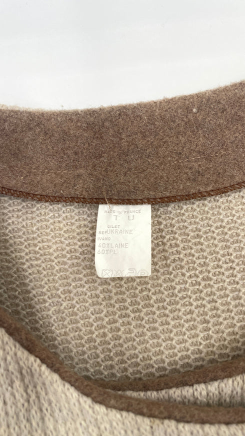 Poncho oversized maglia