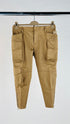 Pantaloni capri tasche e zip