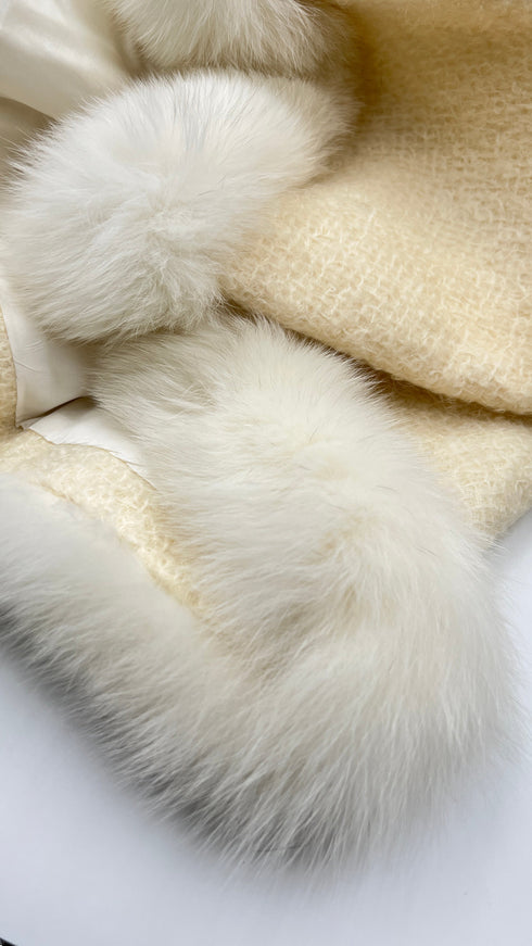 Cappotto midi in tweed