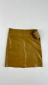 Gonna in pelle maxi cintura