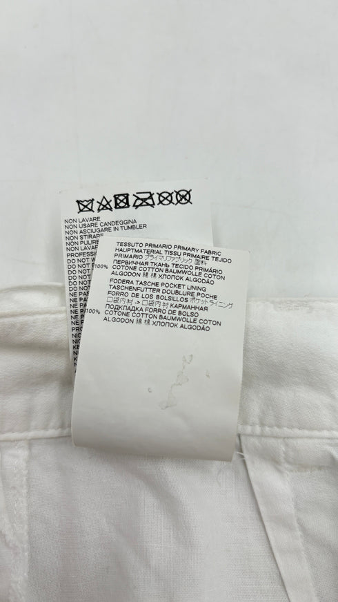 Pantalone in cotone bianco