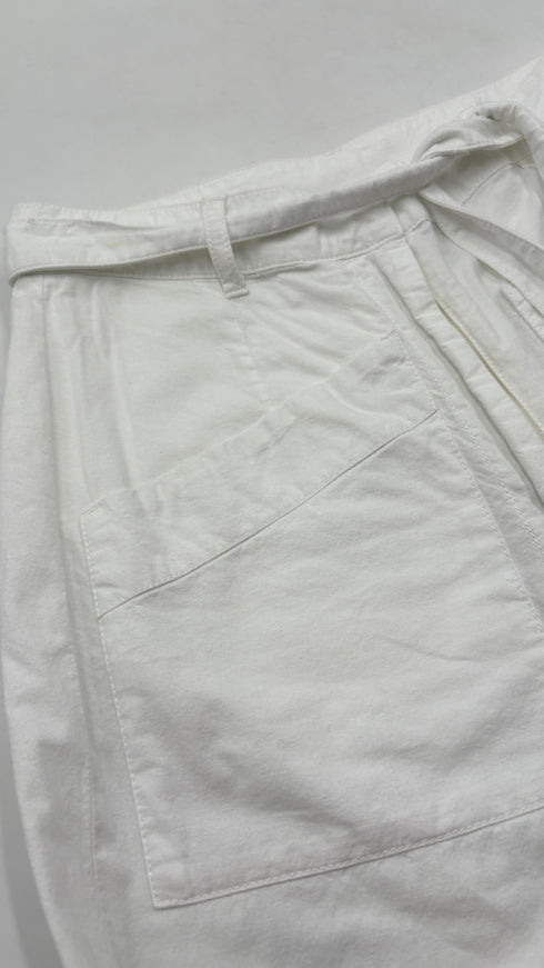 Pantalone in cotone bianco