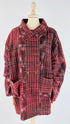 Giacca oversized tartan