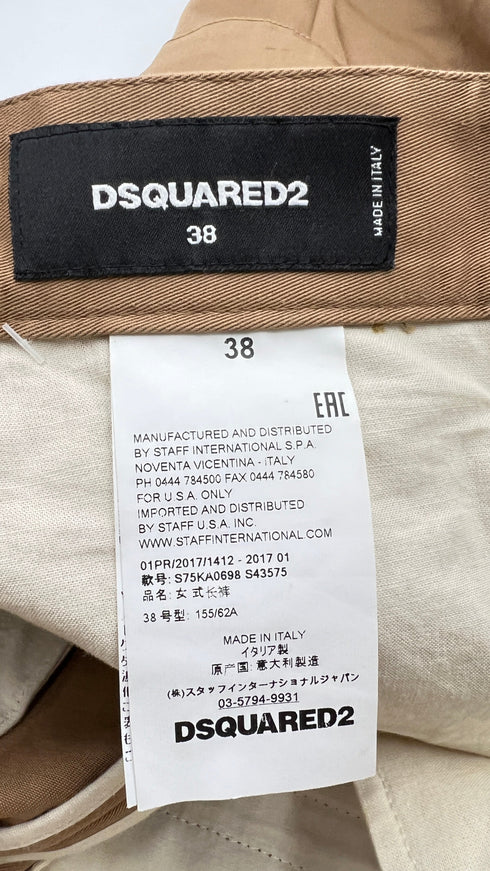 Pantaloni capri tasche e zip