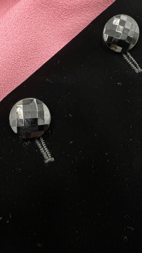 Abito midi crepe velluto