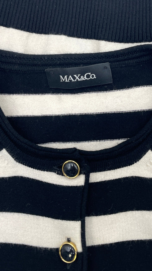 Cardigan cropped righe