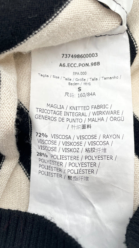 Cardigan cropped righe