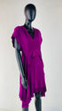 Abito midi con ruffles