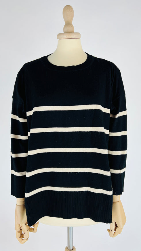 Maglia girocollo a righe