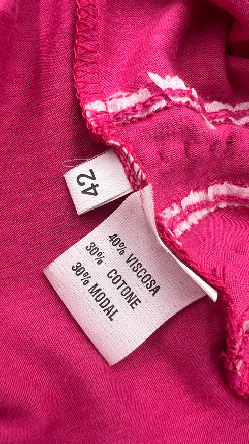 Blusa orlo con ricami perle